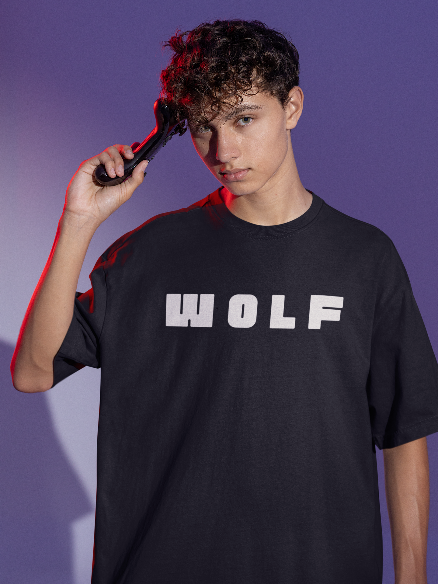 WOLF Oversized black tee by french tokyo | Unisex | WOLF Collection