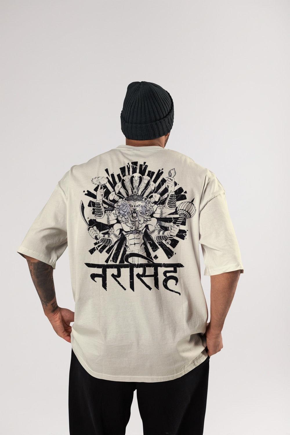 Lord Narsimha: Strength & Style Oversized T-Shirt