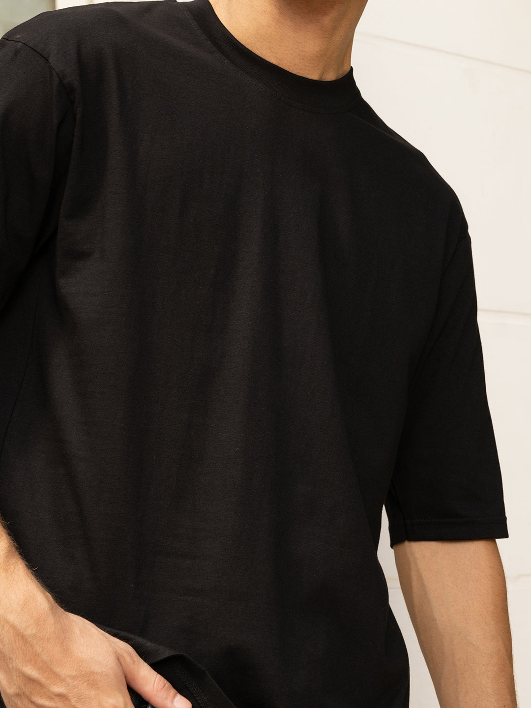 RAPPER BLACK Oversized Drop shoulder Tee by Stylo Fashion